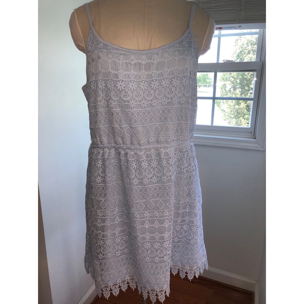 Light blue lace dress